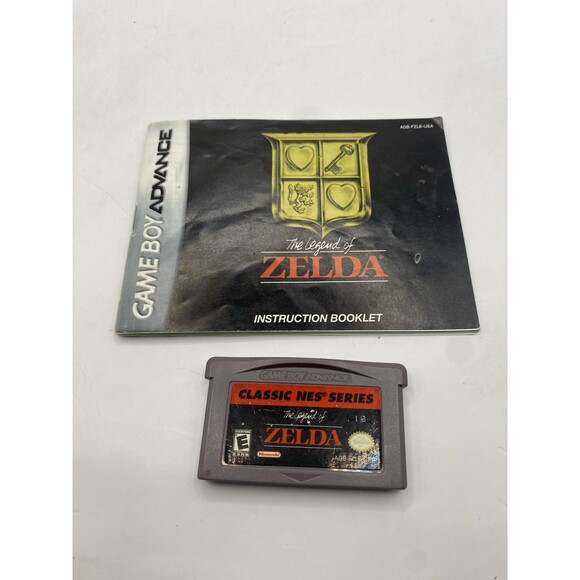 Legend of Zelda - Classic NES Series (Nintendo Game Boy Advance, 2004) W/Manual - Picture 1 of 2